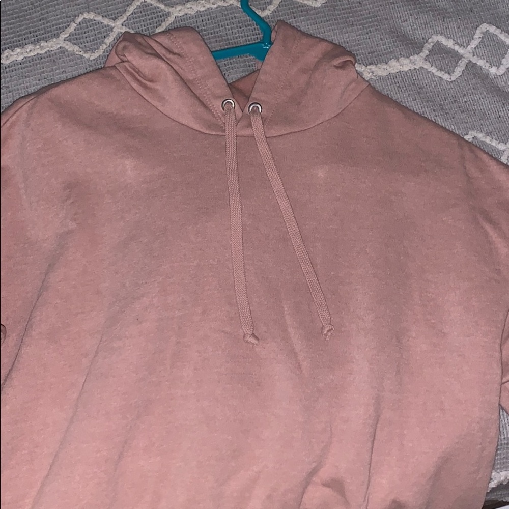 a cropped hoodie